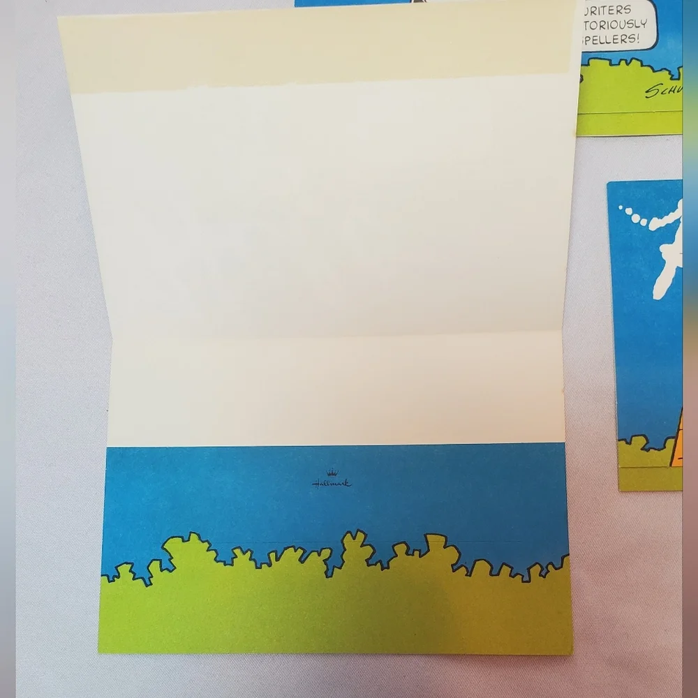 Notelettes Vtg 1965 Schultz Snoopy Postcard Woodstock Hallmark NOS, Lot Of 8 Pcs